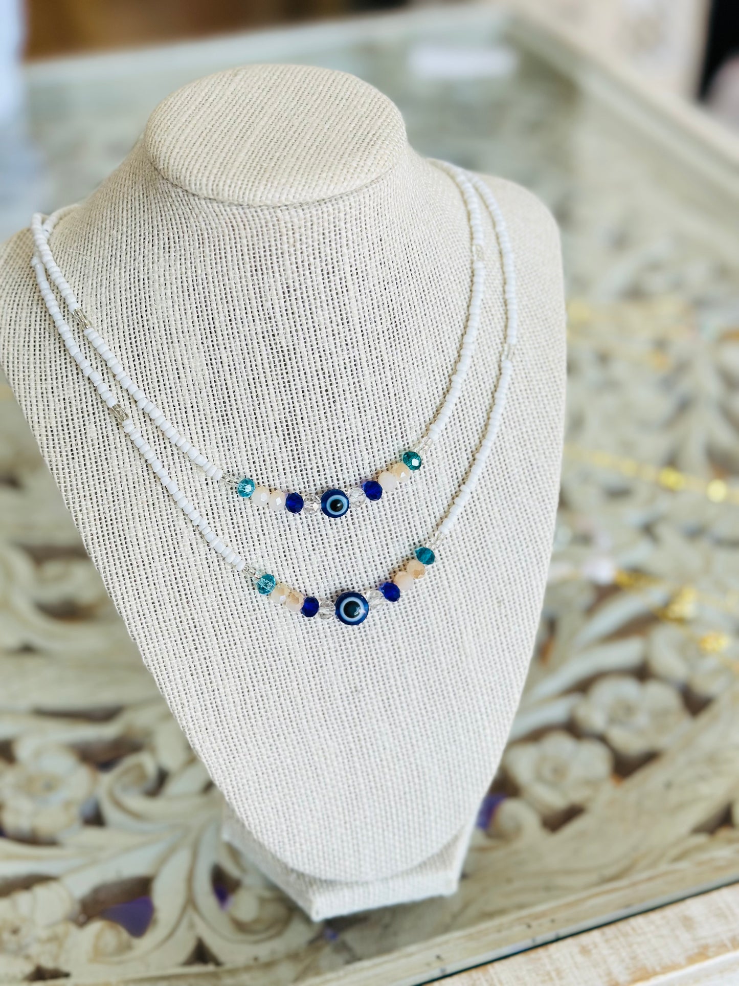 Evil Eye Bead Necklace