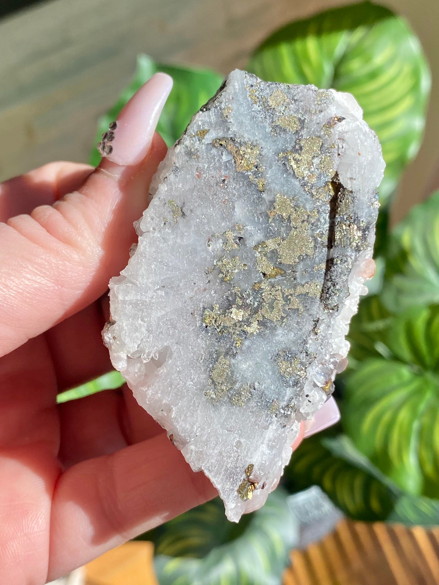 Red Hematite Quartz, Chalcopyrite & Pyrite Specimen