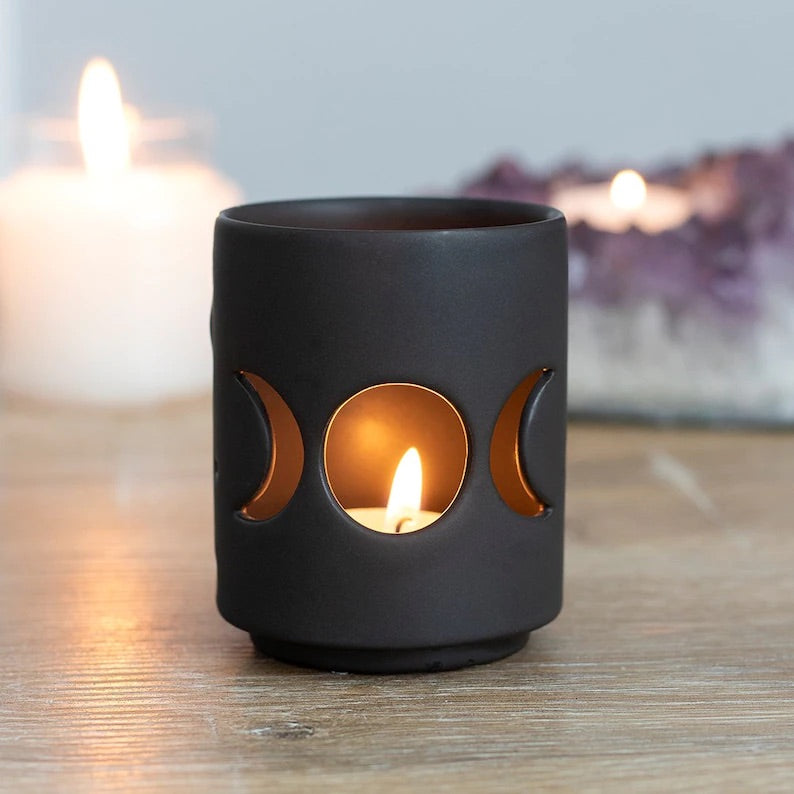 Triple Moon Tea Light Holder