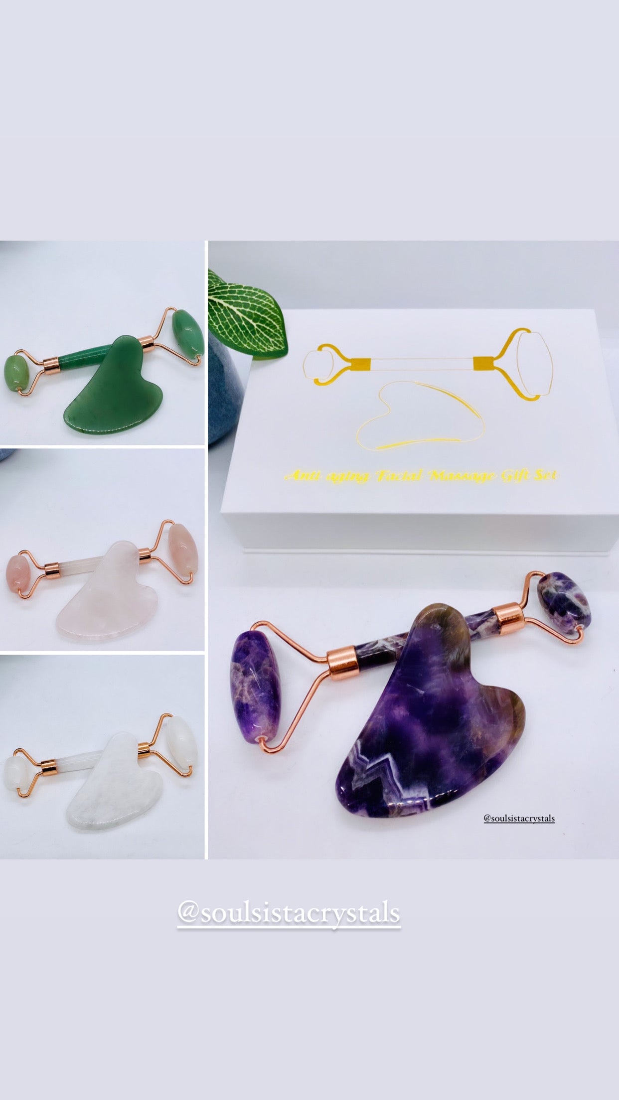 Face Roller & Gua Sha Green Aventurine