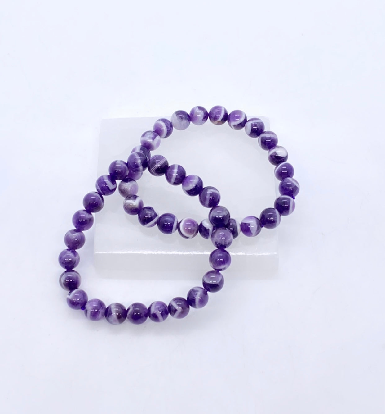 Chevron Amethyst Bracelets