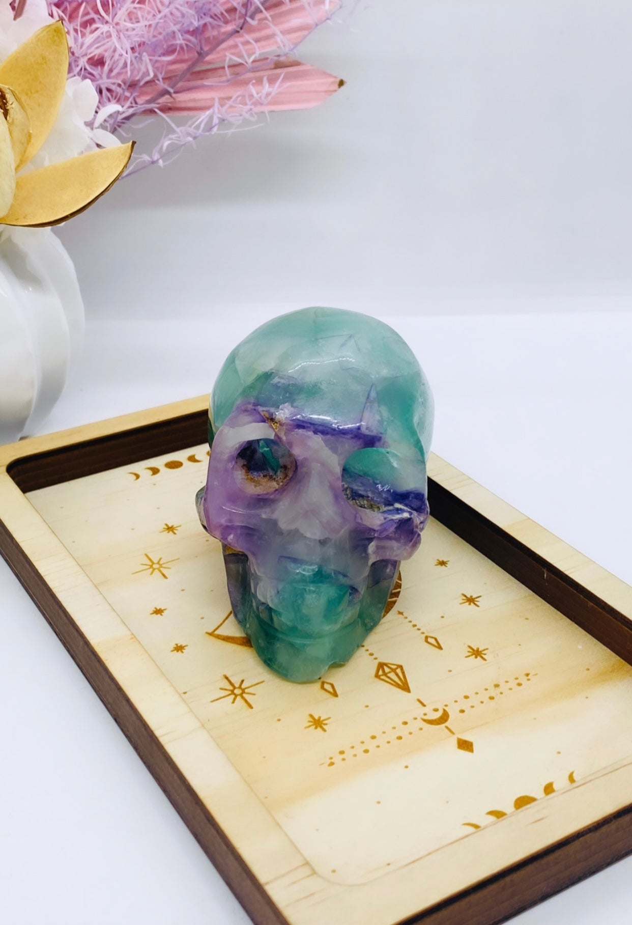 Fluorite Skull