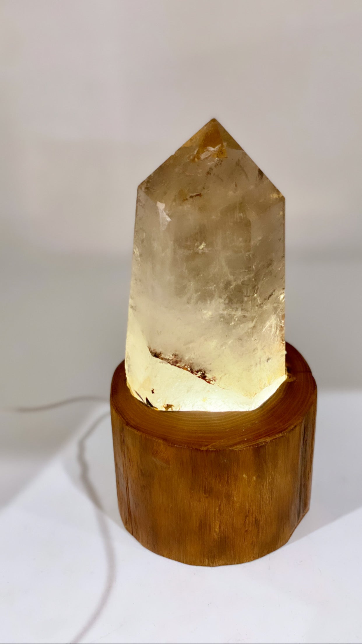 Smokey Quartz Tower on stand