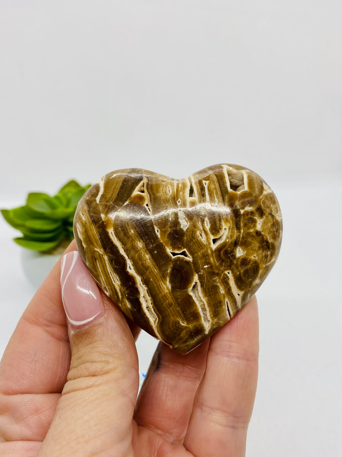 Chocolate Calcite Heart