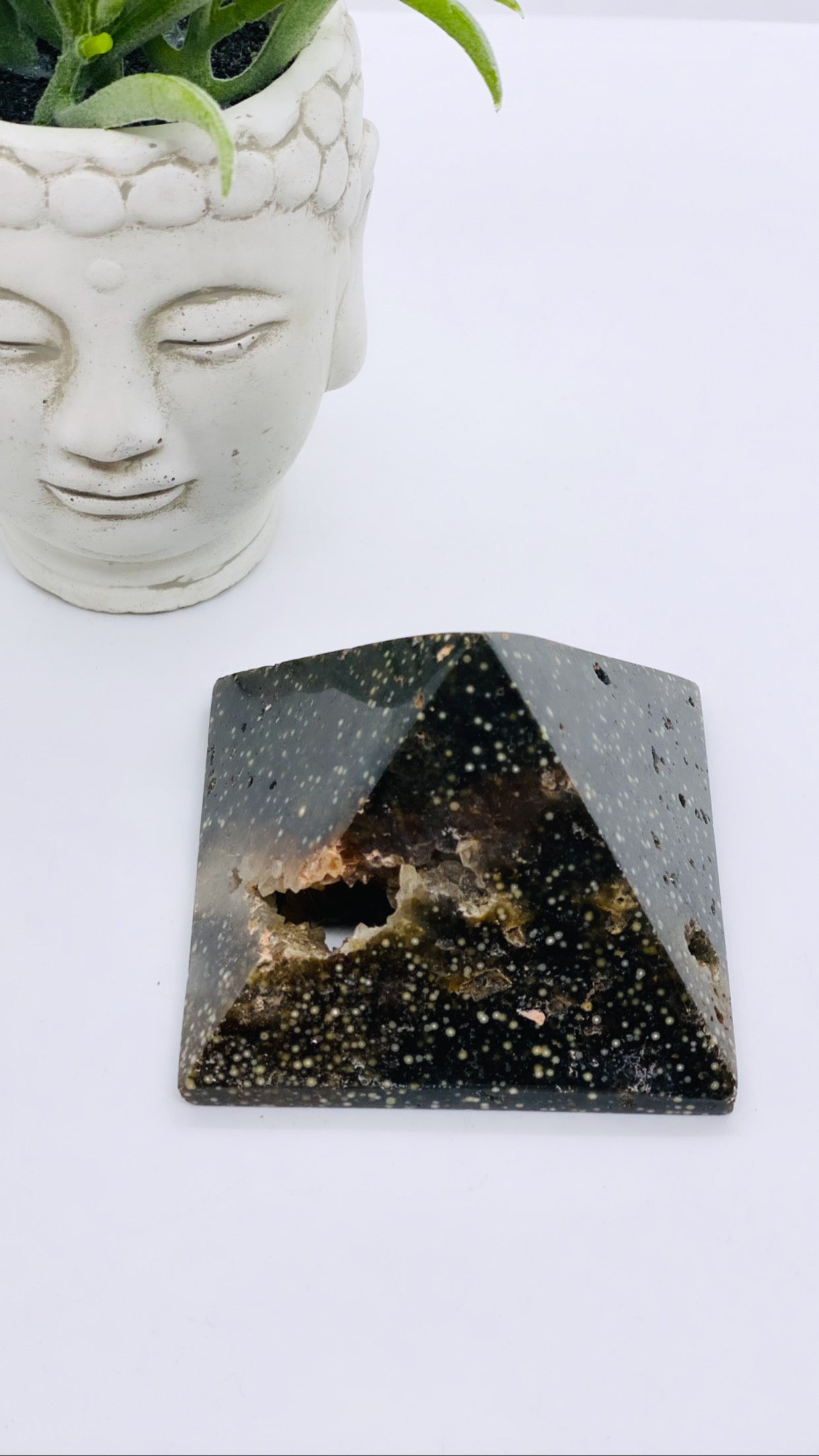 Ocean Jasper Druzy Pyramid