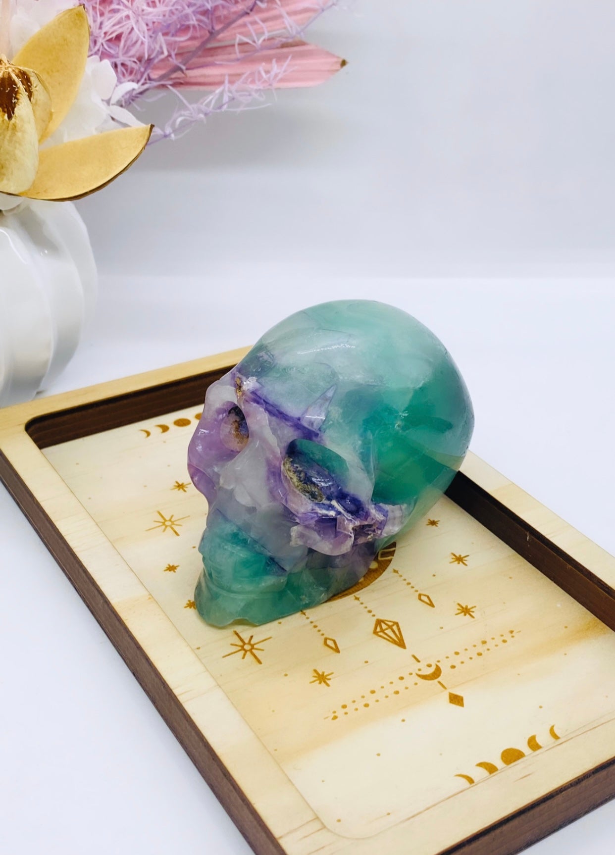 Fluorite Skull