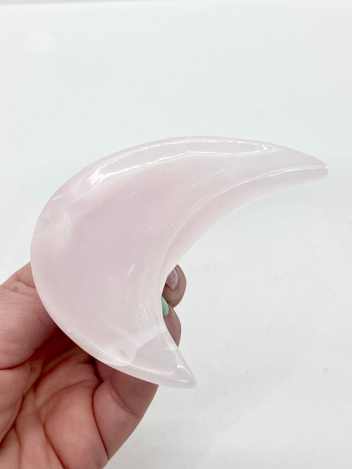 Pink Calcite Moon Bowl