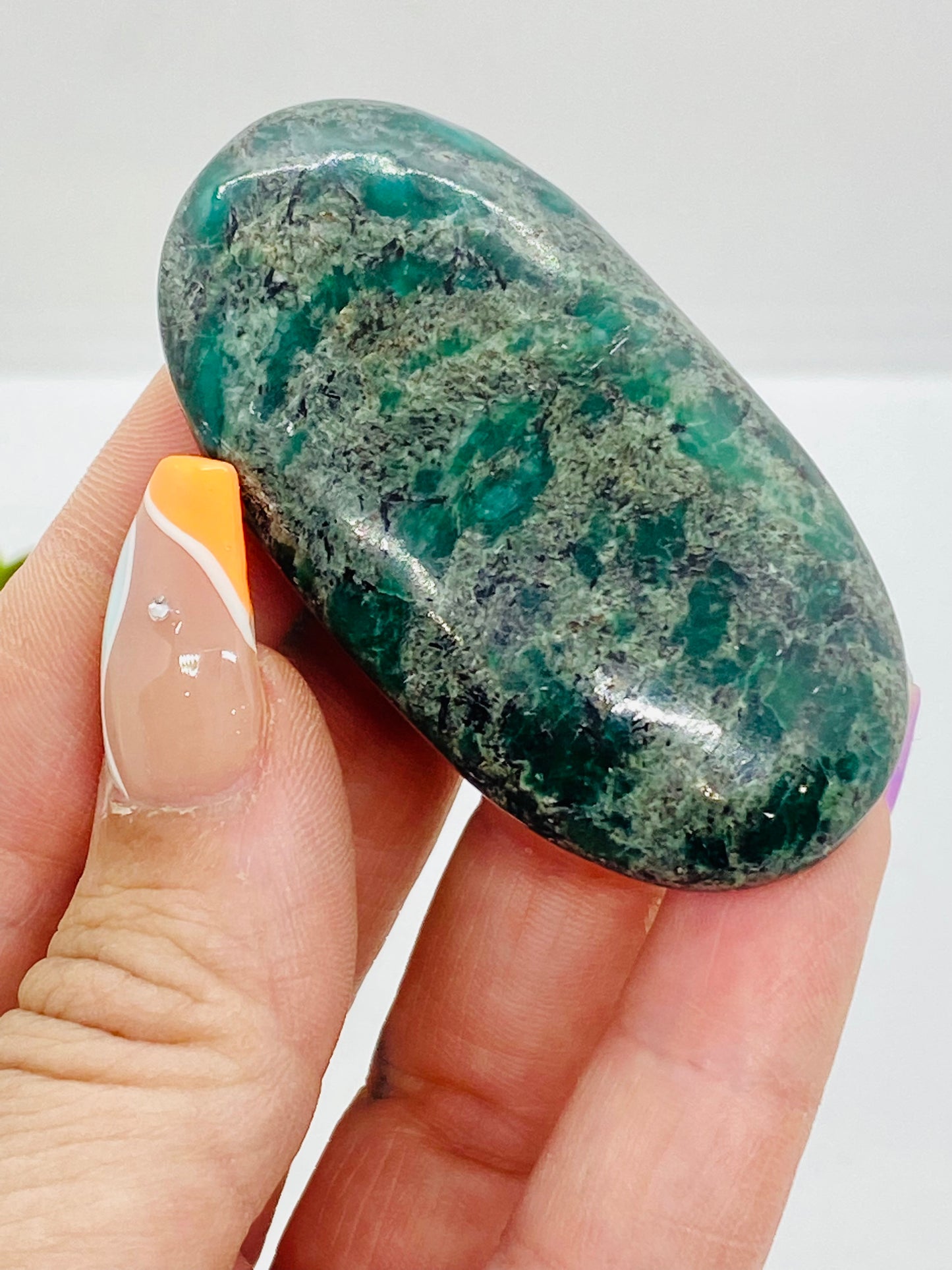 Verdite Palm Stone