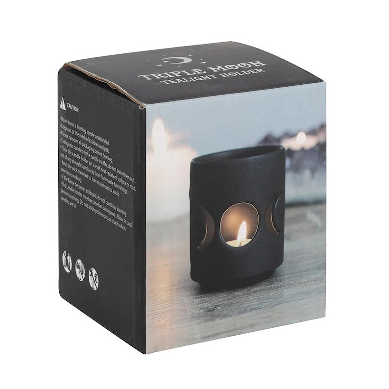 Triple Moon Tea Light Holder