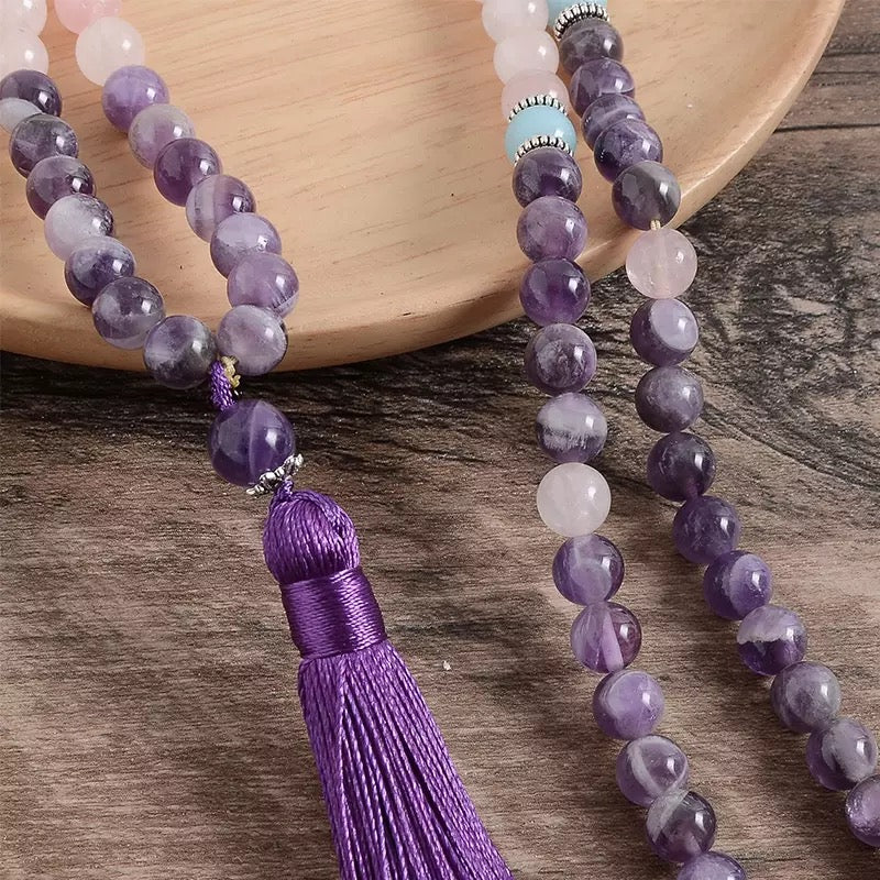 Mala Necklace & Bracelet Set