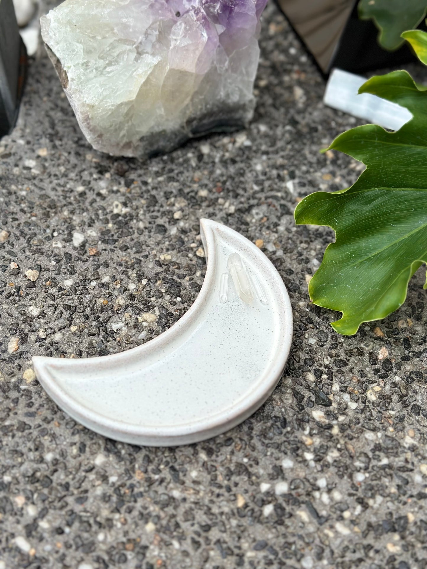Clear Quartz Charging Plate