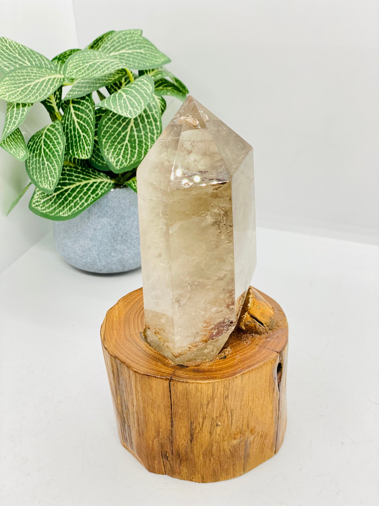 Smokey Quartz Tower on stand