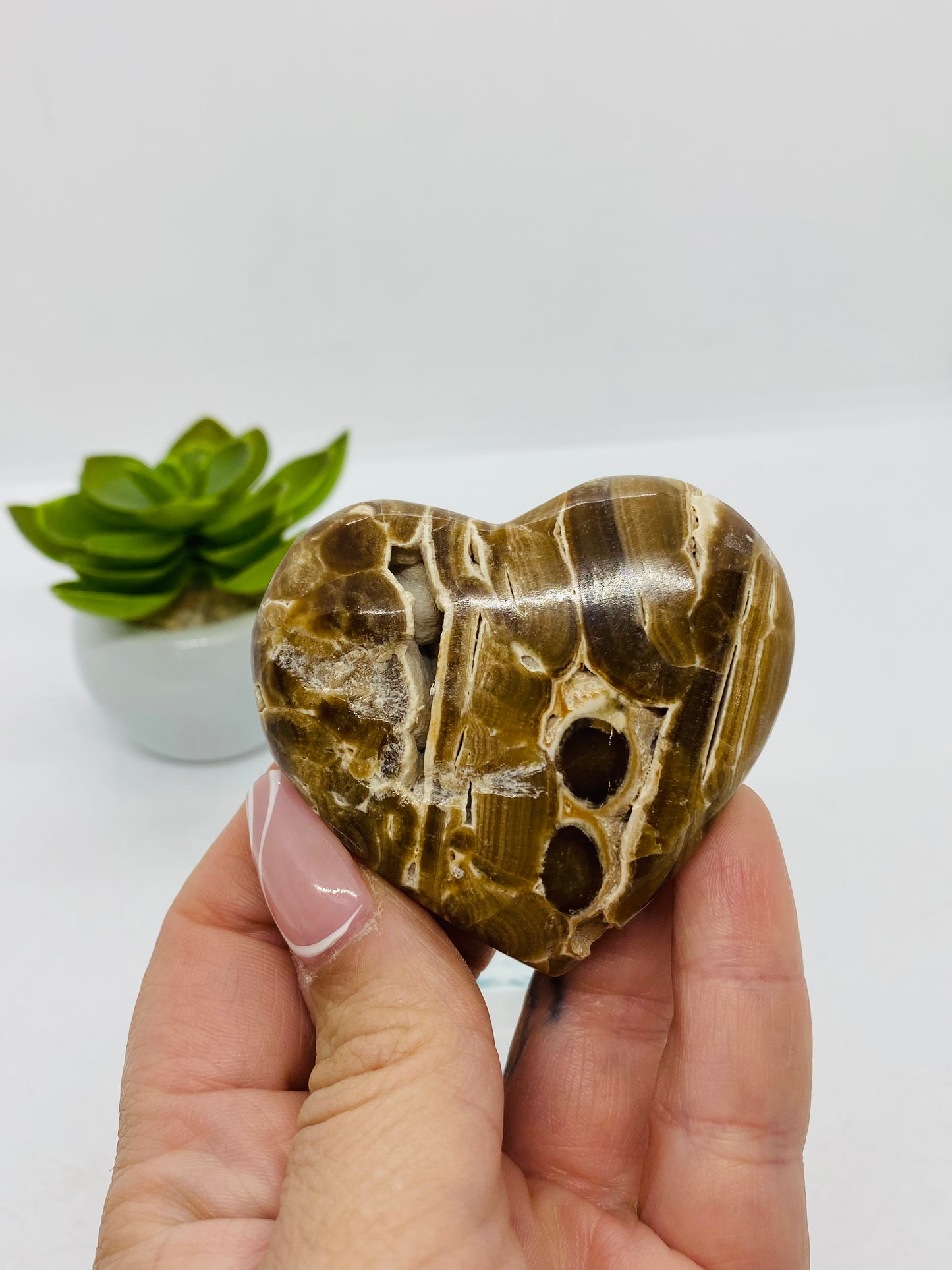 Chocolate Calcite Heart