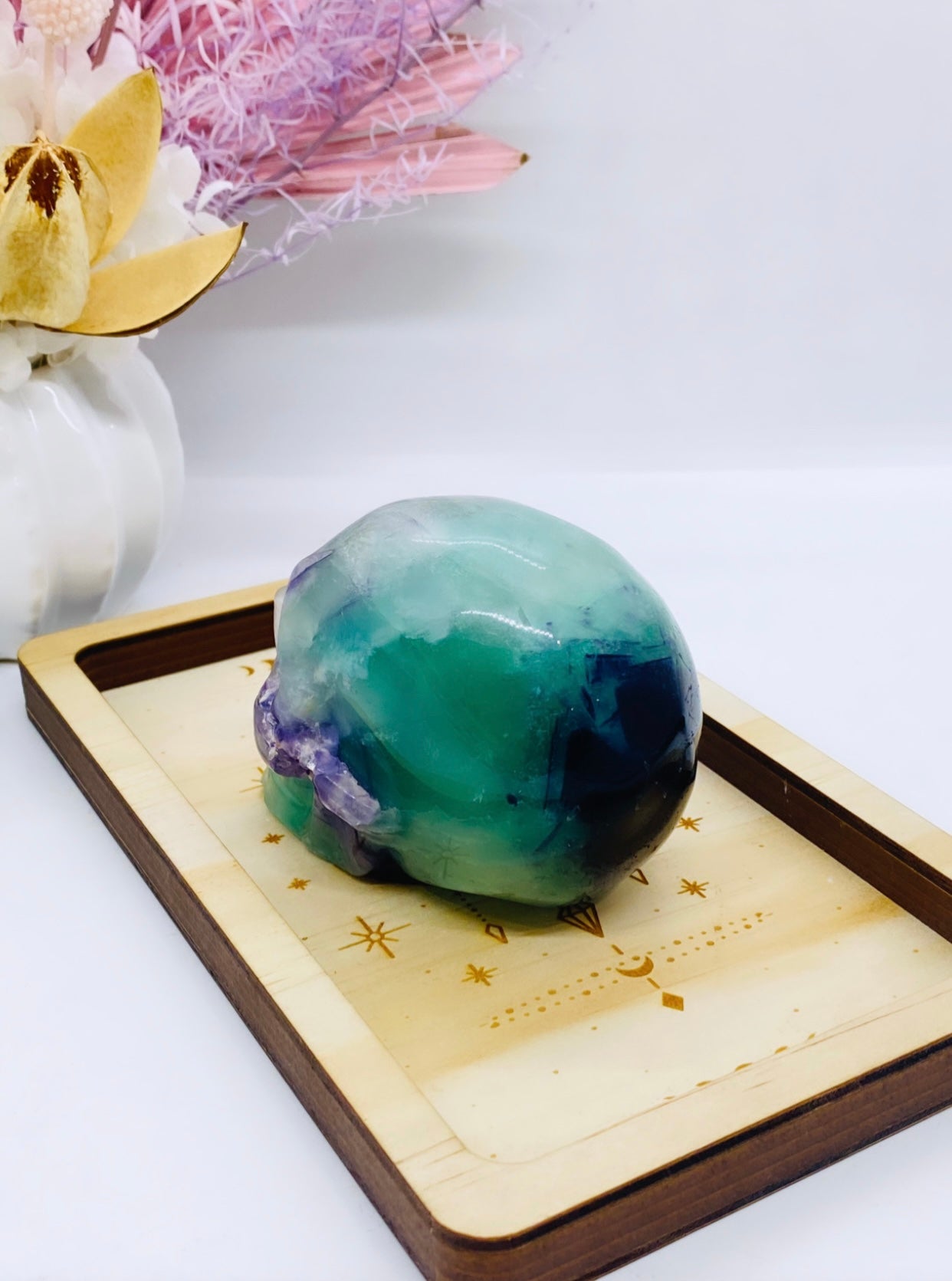 Fluorite Skull
