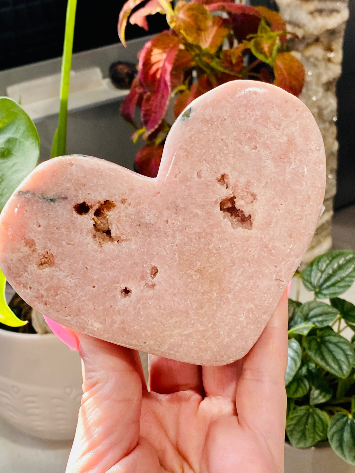 Pink Amethyst Heart