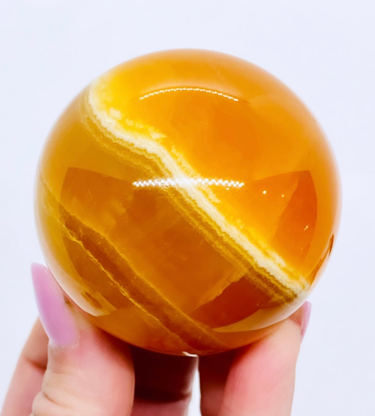 Yellow Fluorite Sphere