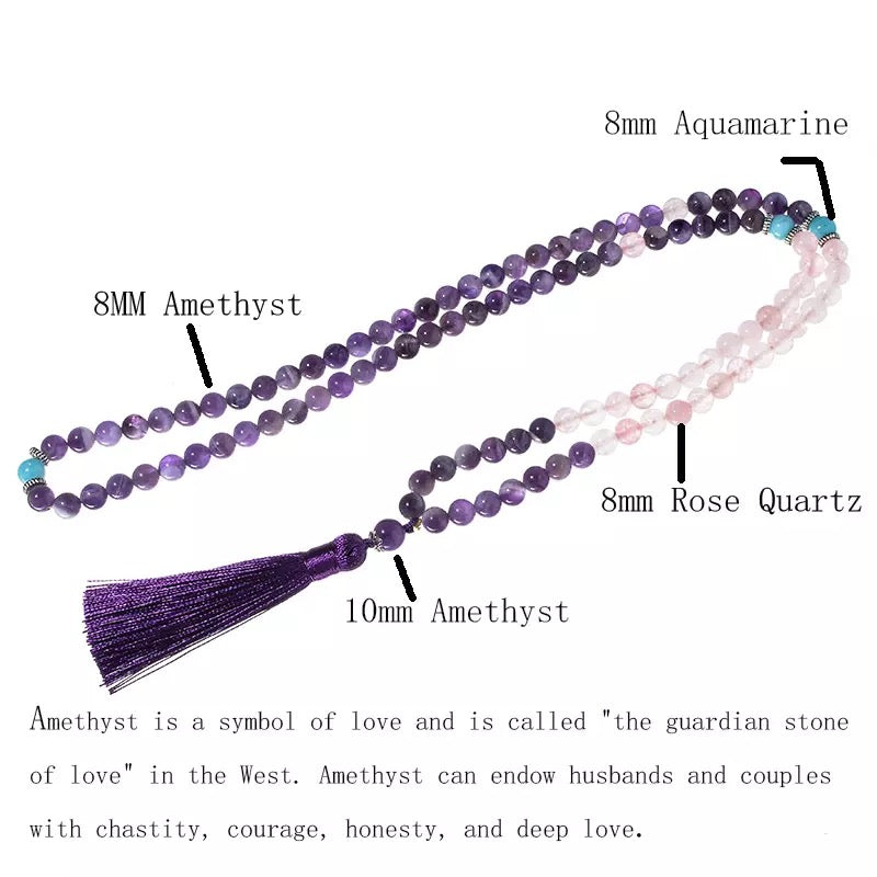 Mala Necklace & Bracelet Set