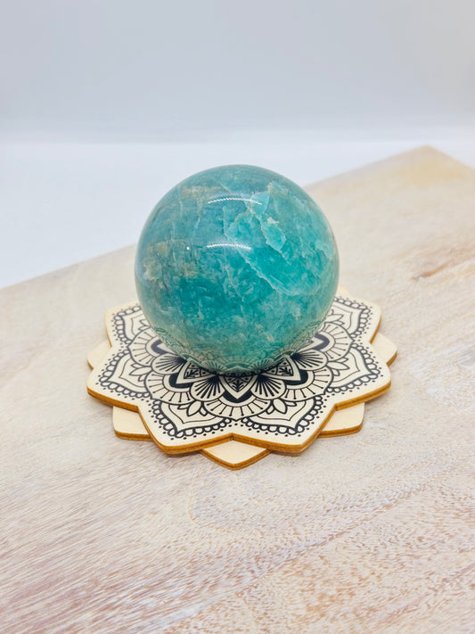 Mandala Sphere Holder Wooden