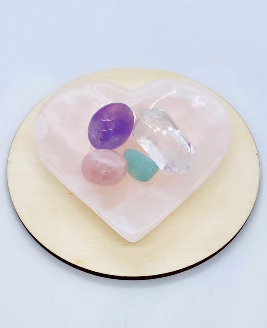 Pink Calcite Heary Bowl