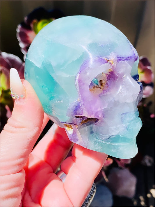 Fluorite Skull