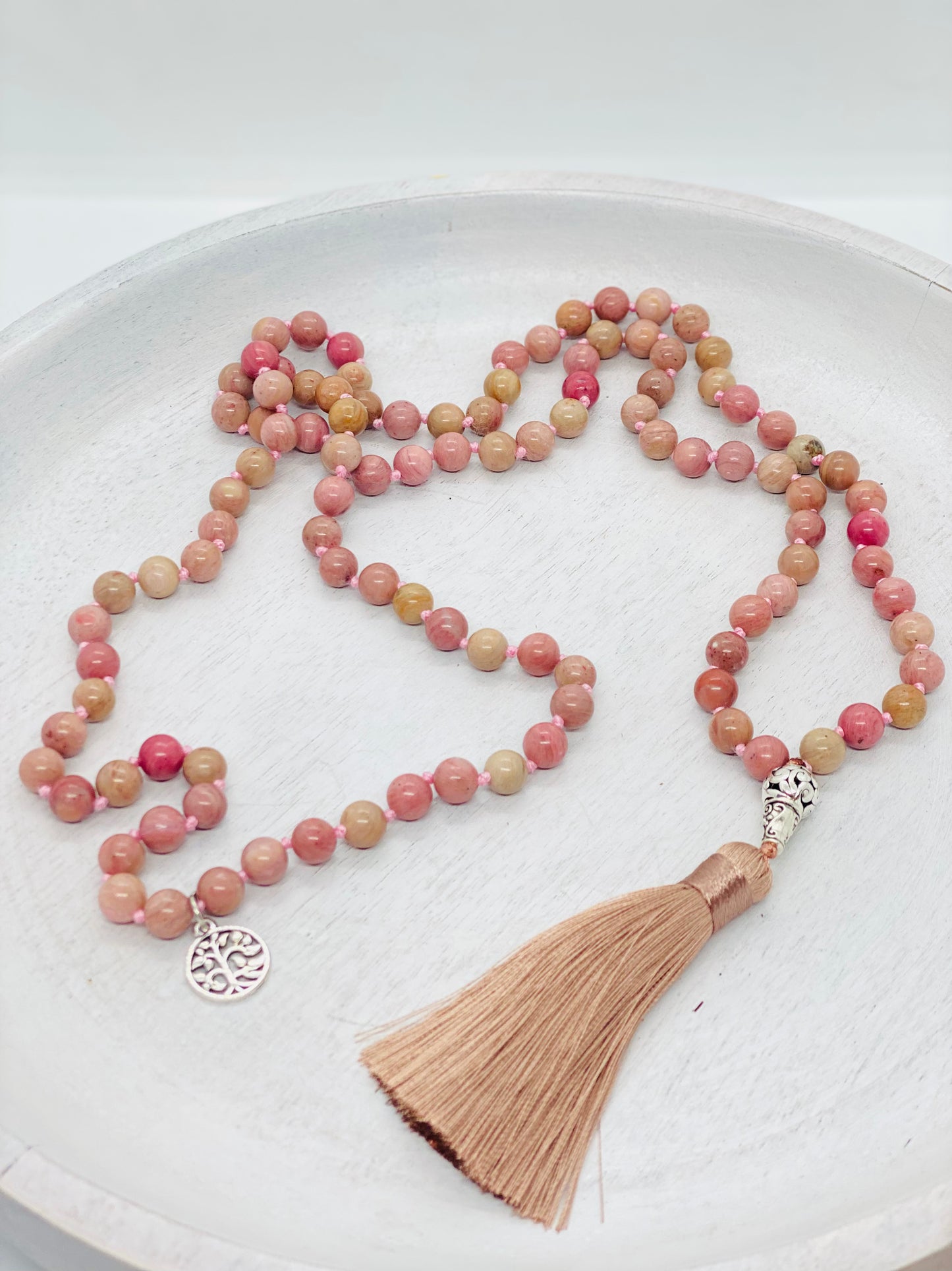 Rhodonite Mala Necklace