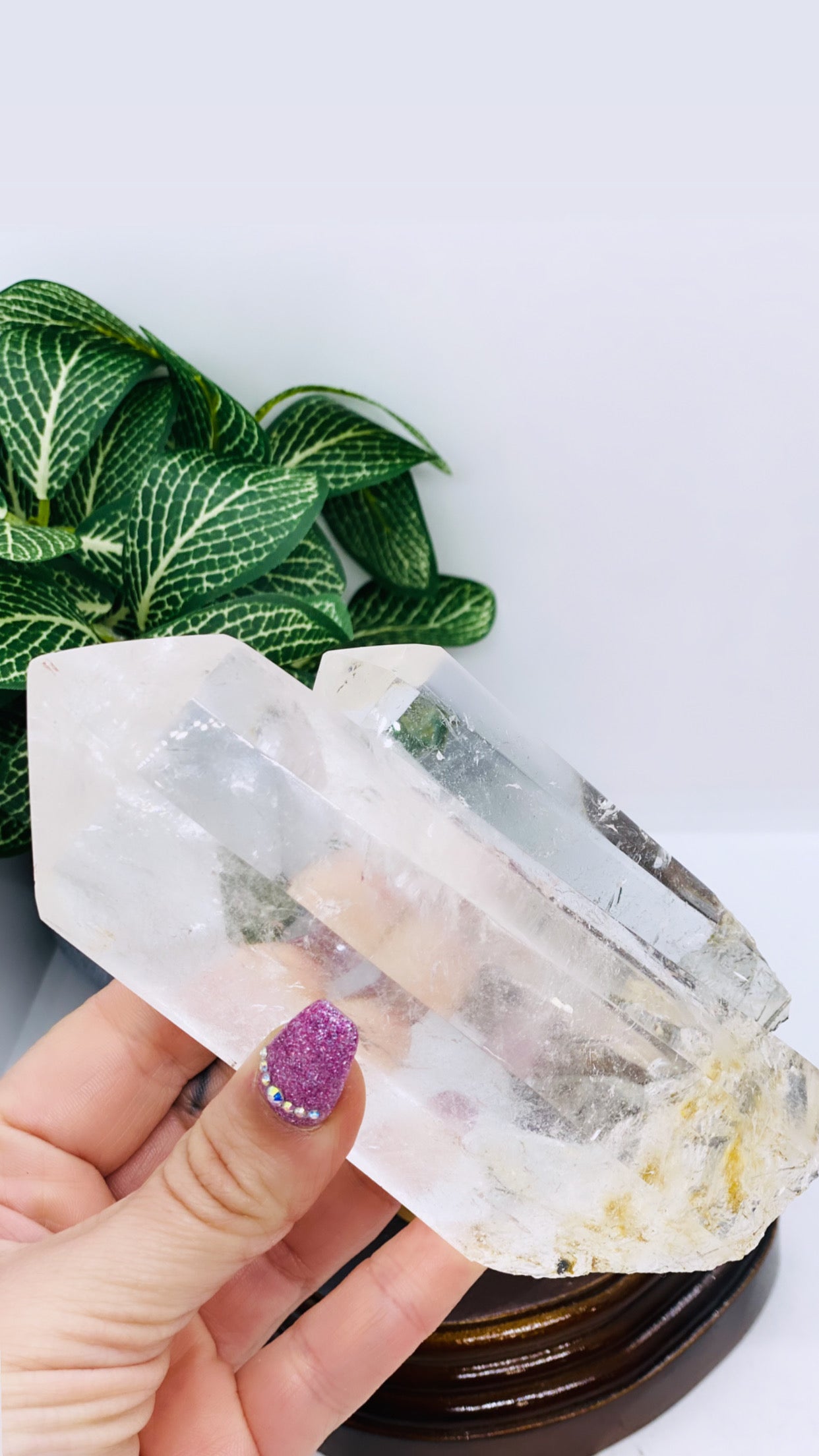 Clear Quartz Twin Tower