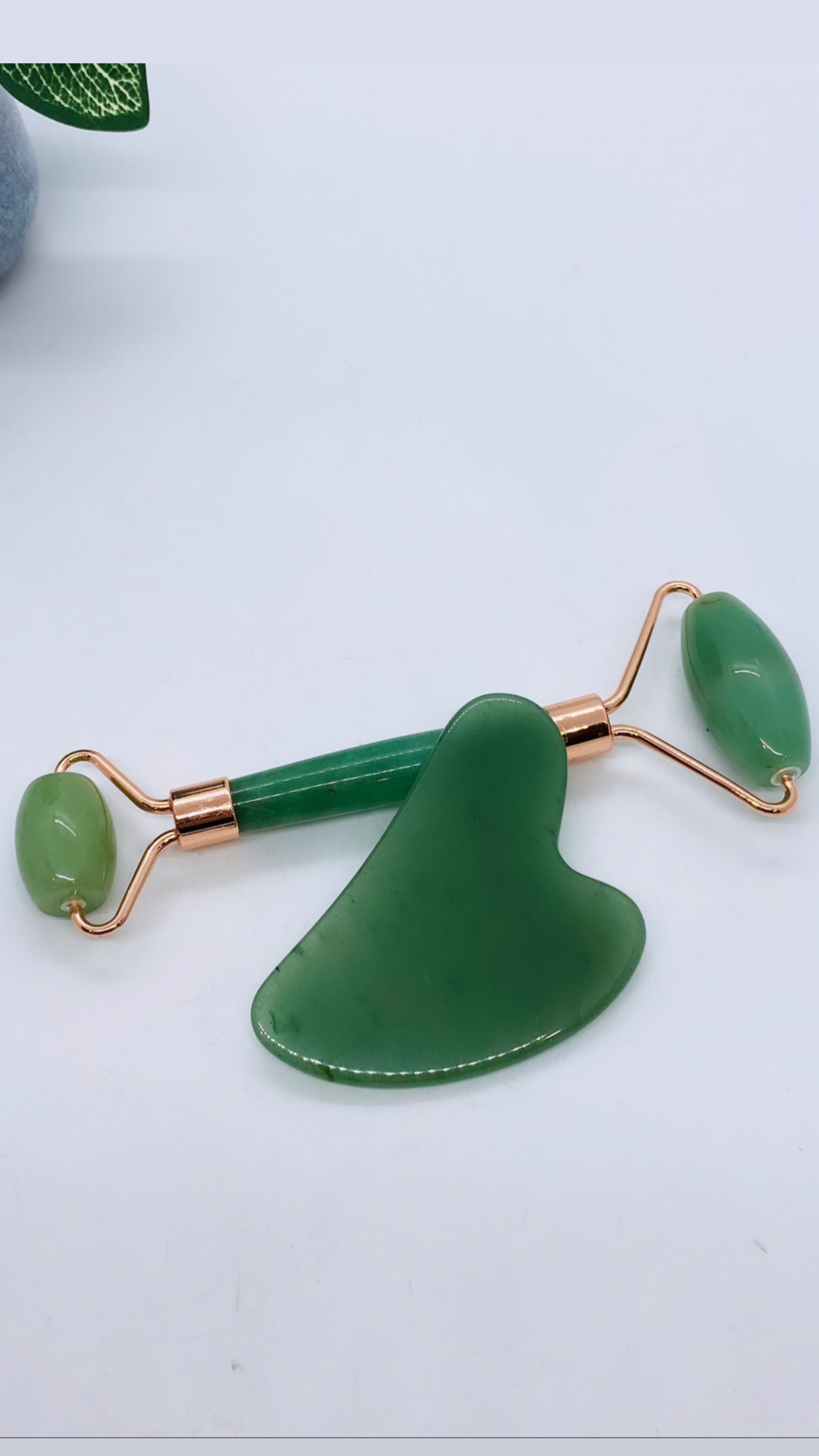 Face Roller & Gua Sha Green Aventurine