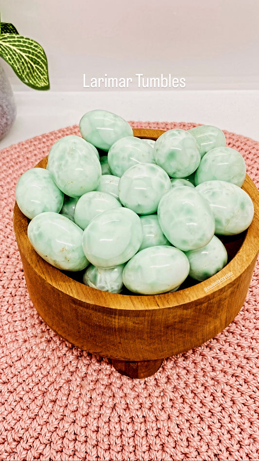 Chinese Larimar (Hemimorphite) Tumble