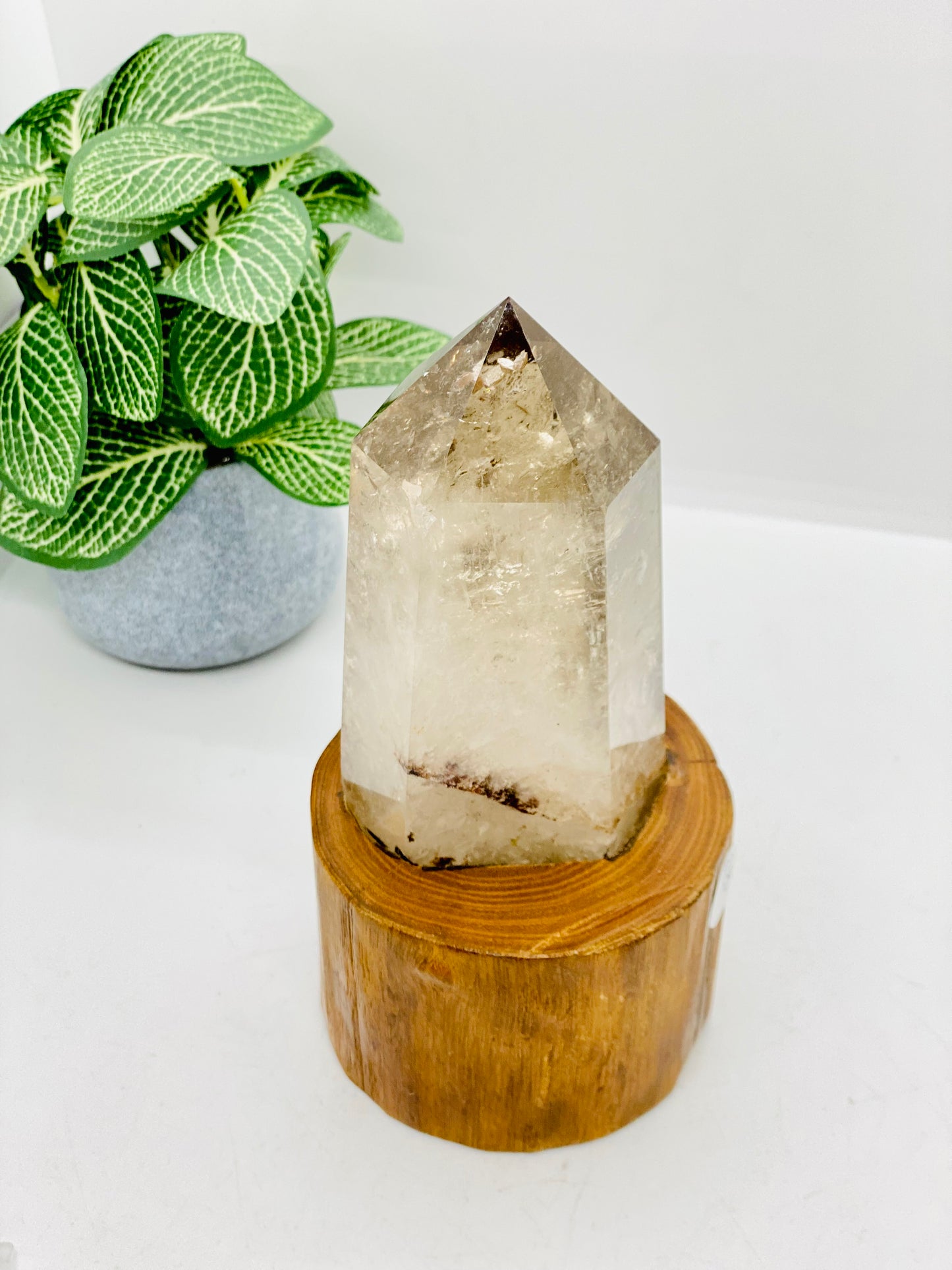 Smokey Quartz Tower on stand