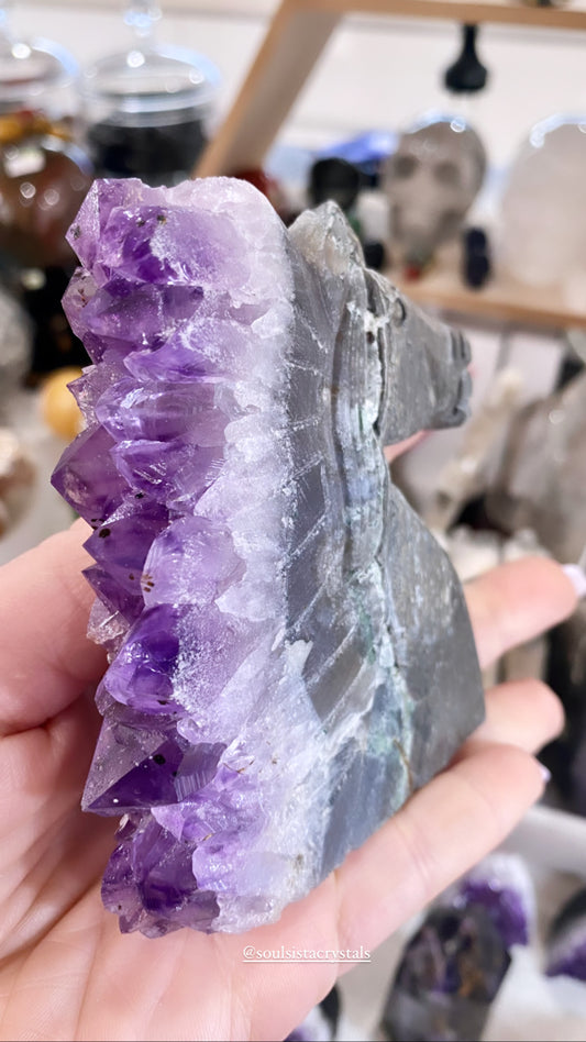 Unicorn Amethyst Cluster